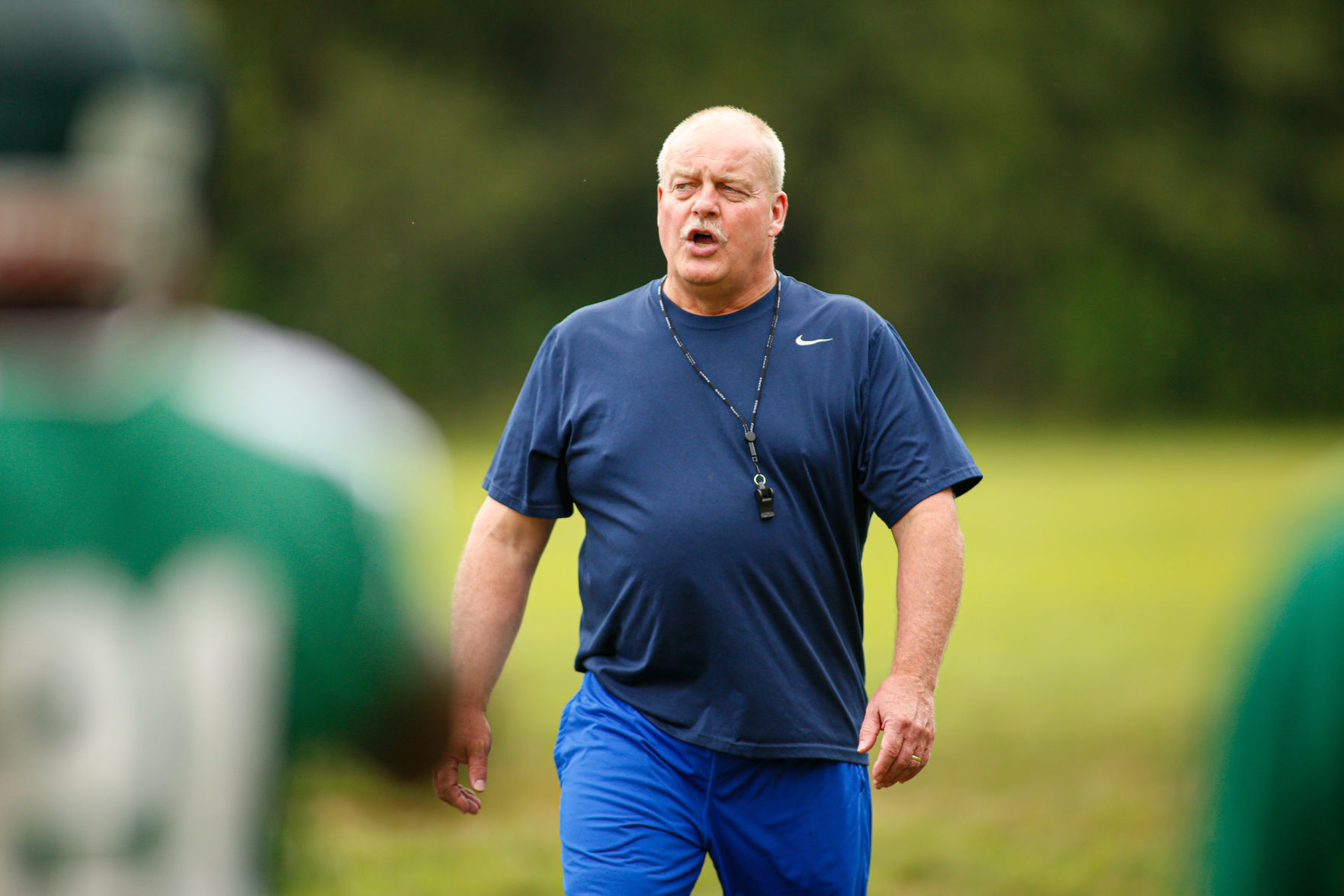 Roanoke Catholic football practice
